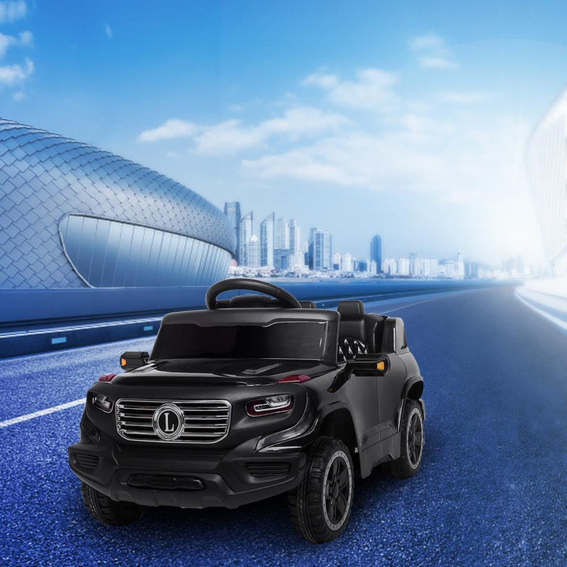 Electric Ride-On Car for Kids with 3 Speed Modes and Remote Control - Black