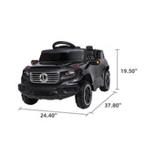 Electric Ride-On Car for Kids with 3 Speed Modes and Remote Control - Black