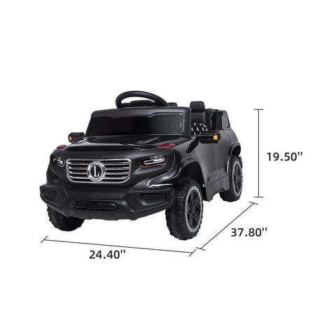 Electric Ride-On Car for Kids with 3 Speed Modes and Remote Control - Black