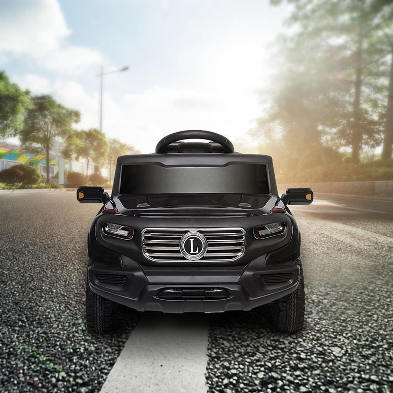 Electric Ride-On Car for Kids with 3 Speed Modes and Remote Control - Black