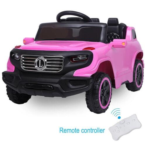 Electric Ride-On Car for Kids with 3 Speed Modes and Remote Control - Pink