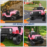 Electric Ride-On Car for Kids with 3 Speeds and Parental Remote Control - 12V LED Lights