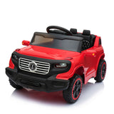 Electric Ride-On Car for Kids with 3 Speeds, Music Player, and Remote Control - Red