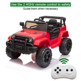 Electric Ride-On Car for Kids with Dual Drive and Remote Control