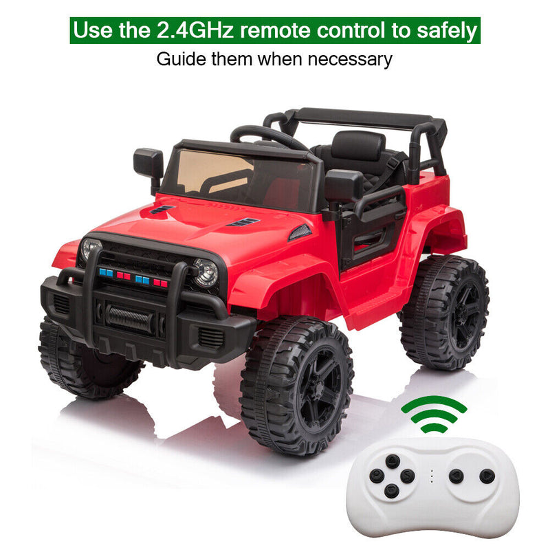 Electric Ride-On Car for Kids with Dual Drive and Remote Control