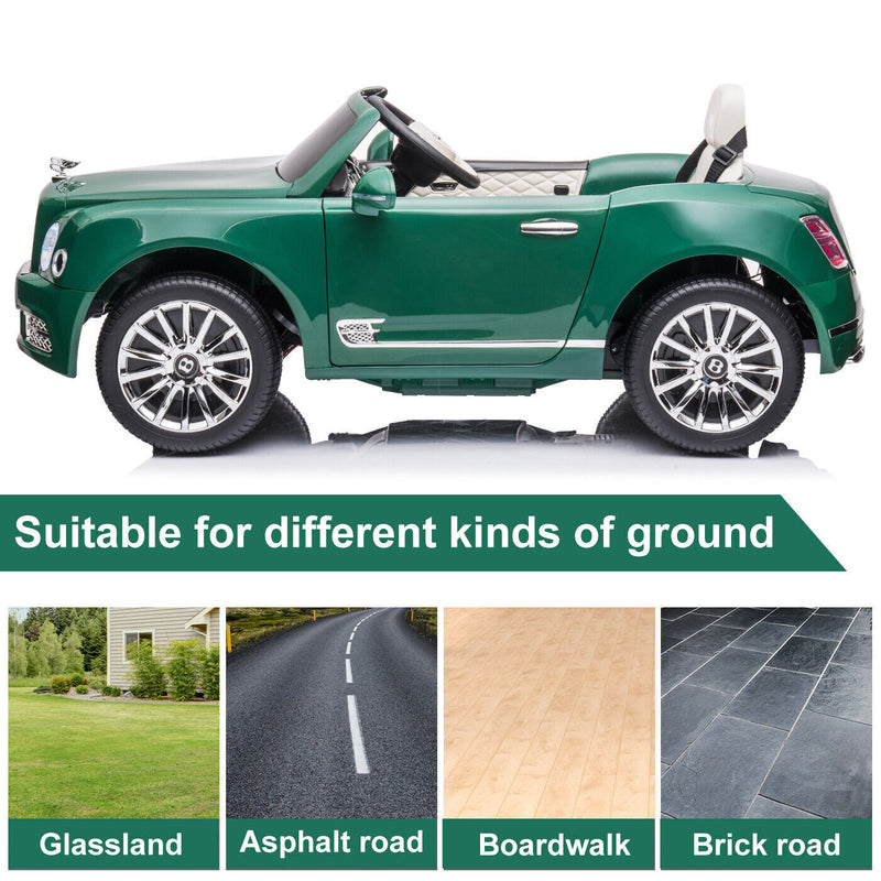 Electric Ride-On Car for Kids with LED Headlights and 2 Speed Options