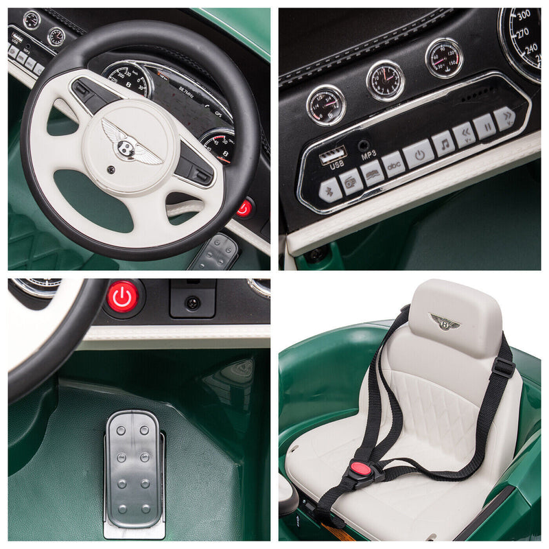 Electric Ride-On Car for Kids with LED Headlights and 2 Speed Options