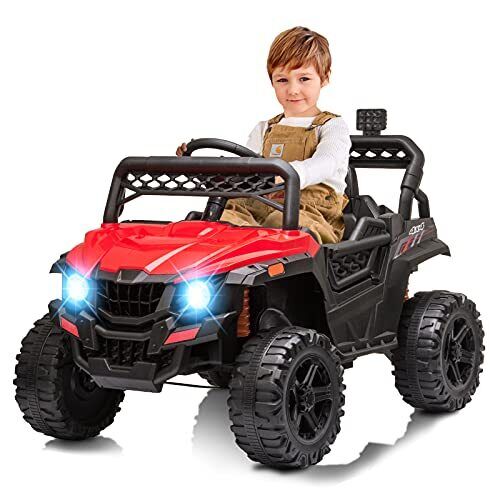 Electric Ride-On Car for Kids with LED Lights, Music, and Remote Control - Perfect Gift for Little Drivers!