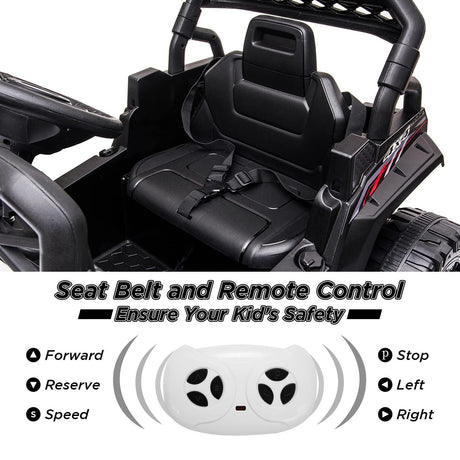 Electric Ride-On Car for Kids with LED Lights, Music, and Remote Control - Perfect Gift for Little Drivers!
