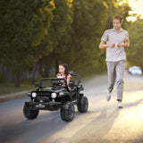 Electric Ride-On Car for Kids with MP3, LED Lights, Remote Control, and Adjustable Seat Belt