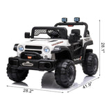 Electric Ride-On Car for Kids with MP3, LED Lights, Remote Control, and Adjustable Seat Belt