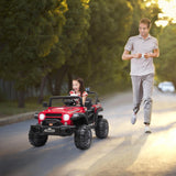 Electric Ride-On Car for Kids with MP3, LED Lights, Remote Control, and Adjustable Seat Belt