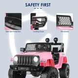 Electric Ride-On Car for Kids with Parental Remote Control - 12V Truck Toy