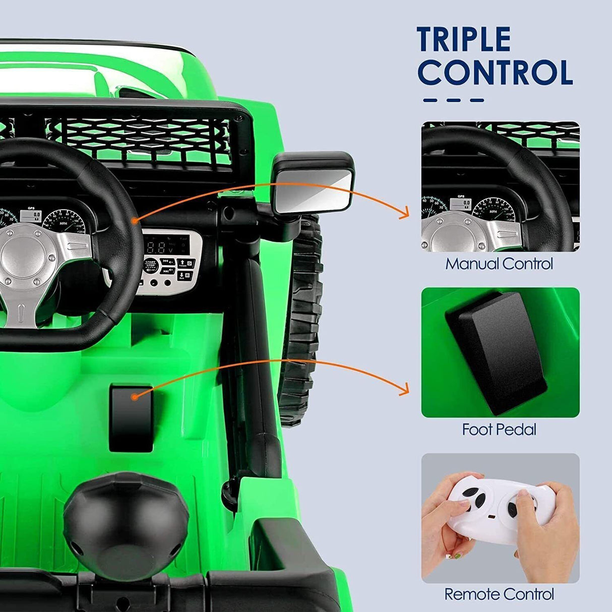 12V Kids Electric Ride-On Truck with Remote Control - US Version