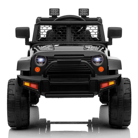 Electric Ride-On Car for Kids with Parental Remote Control - Black