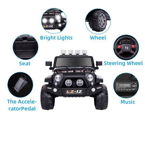 Electric Ride-On Car for Kids with Remote Control - 12V Rechargeable Battery, 4 MPH Speed