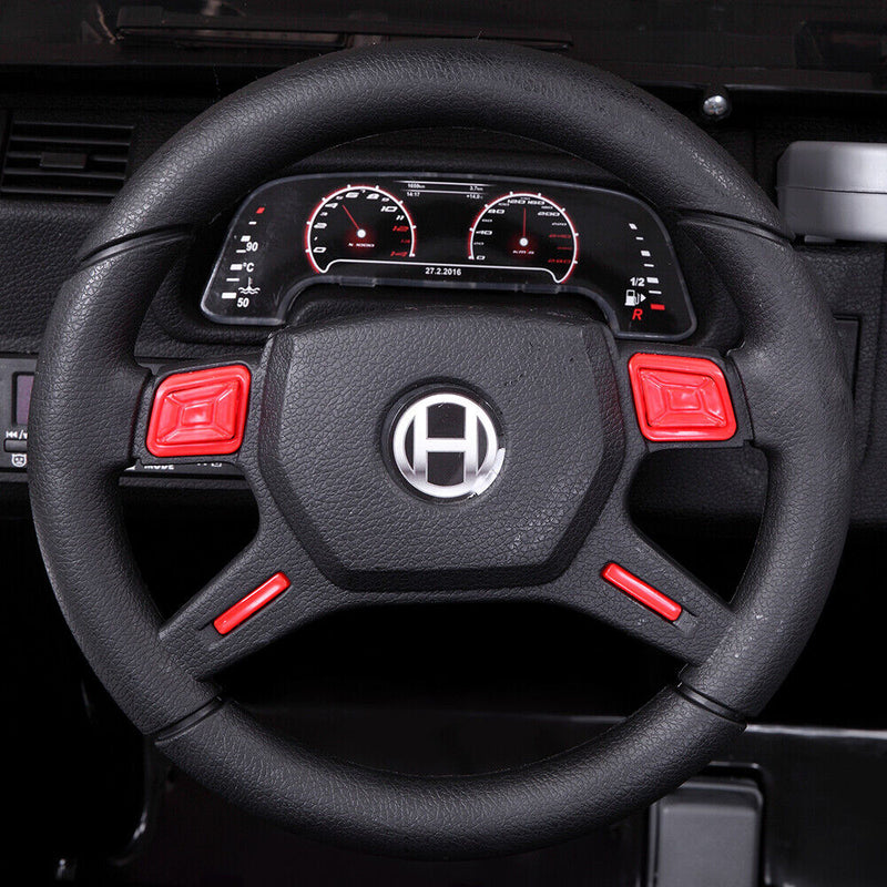 Electric Ride-On Car for Kids with Remote Control - 12V Rechargeable Battery, 4 mph Speed, Black