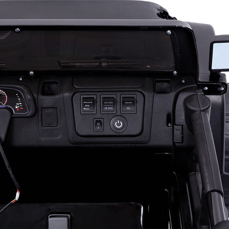 Electric Ride-On Car for Kids with Remote Control - 12V Rechargeable Battery, 4 mph Speed, Black