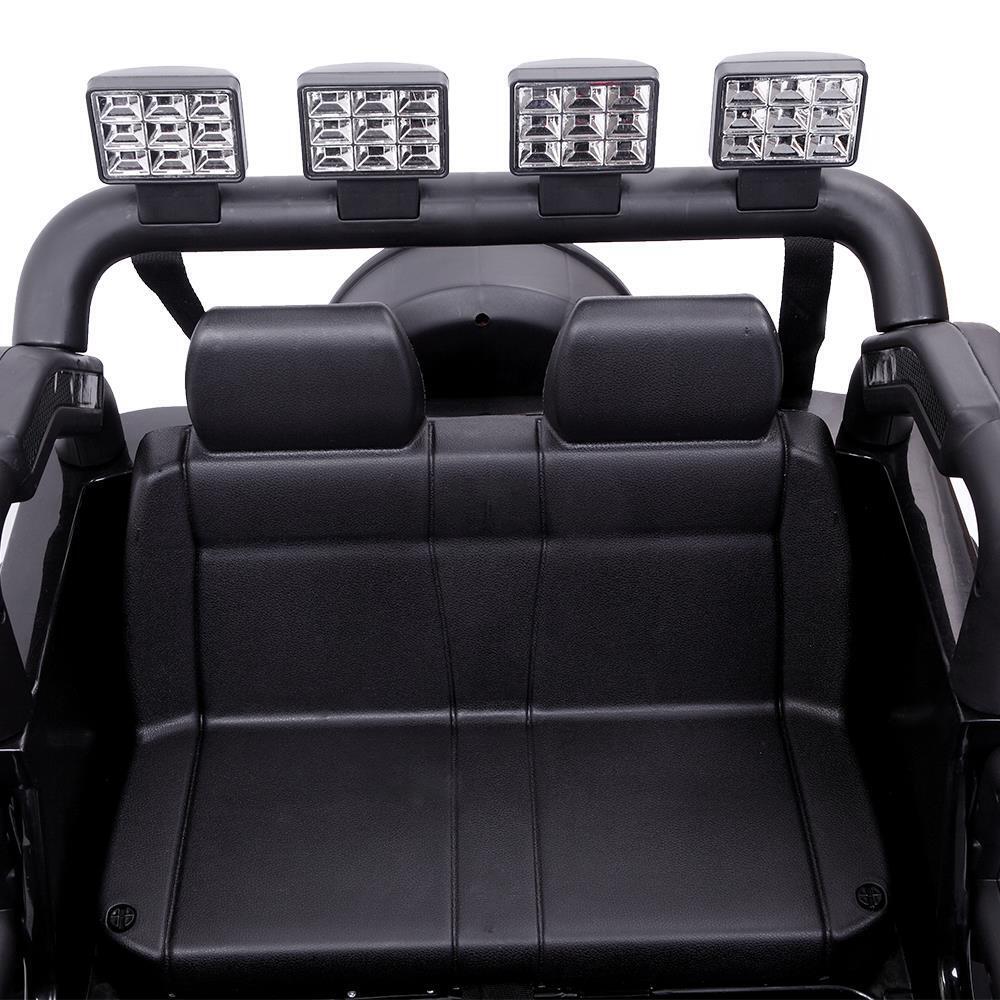 Electric Ride-On Car for Kids with Remote Control - 3 Speeds, 12V Battery, Black