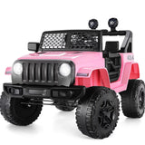 Electric Ride-On Car for Kids with Remote Control, 3 Speeds, and LED Lights - 12V