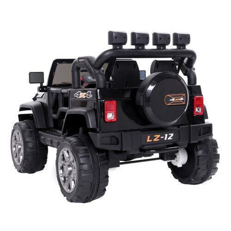 Electric Ride-On Car for Kids with Remote Control and 3 Speeds - Black