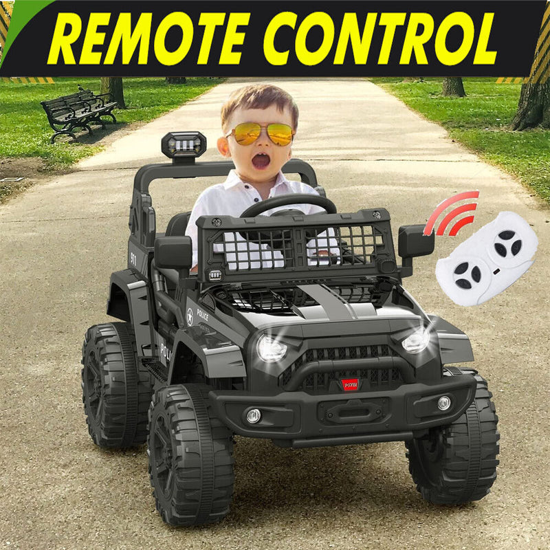 Electric Ride-On Car for Kids with Remote Control and Bluetooth Connectivity