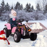 Electric Ride-On Car for Kids with Remote Control and Bucket - 12V Battery Powered
