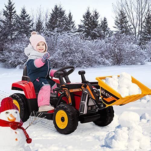 Electric Ride-On Car for Kids with Remote Control and Bucket - 12V Battery Powered