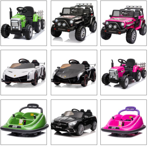 Electric Ride-On Car for Kids with Remote Control and LED Lights - 12V Battery Powered Toy Vehicle