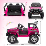Electric Ride-On Car for Kids with Remote Control and LED Lights - 12V Battery Powered Toy Vehicle