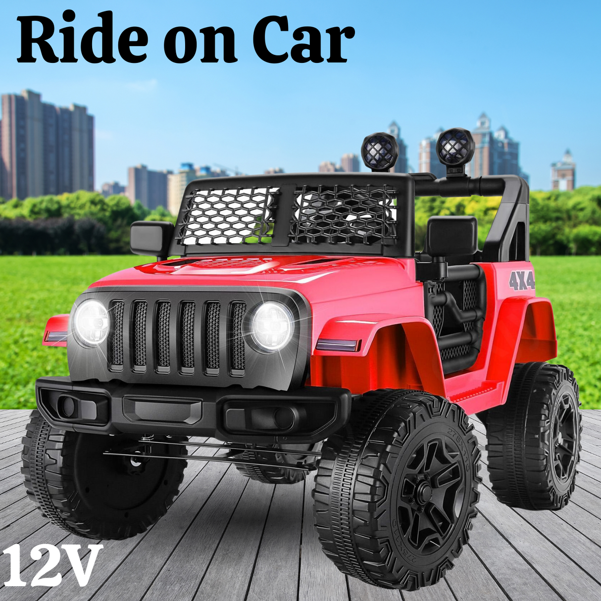 Electric Ride-On Car for Kids with Remote Control and MP3 Player