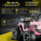 Electric Ride-On Car for Kids with Parental Remote Control, MP3 Player, and Gift Option - 24V Truck Toy