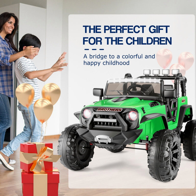 Electric Ride-On Car for Kids with Parental Remote Control, MP3 Player, and Gift Option - 24V Truck Toy