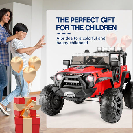 Electric Ride-On Car for Kids with Parental Remote Control, MP3 Player, and Gift Option