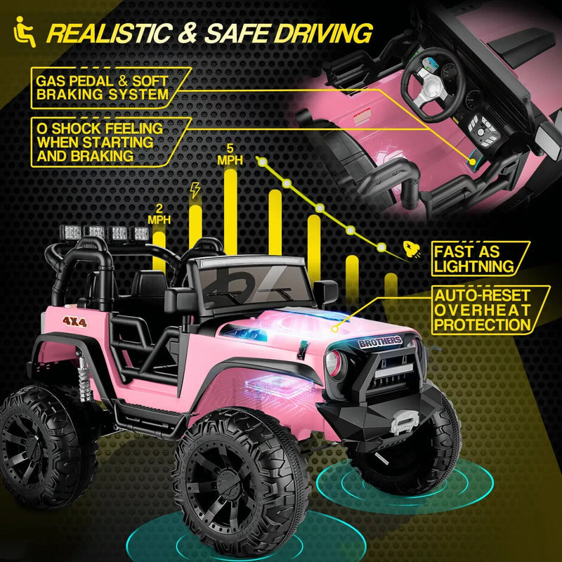 Electric Ride-On Car for Kids with Parental Remote Control, MP3 Player, and Gift Option