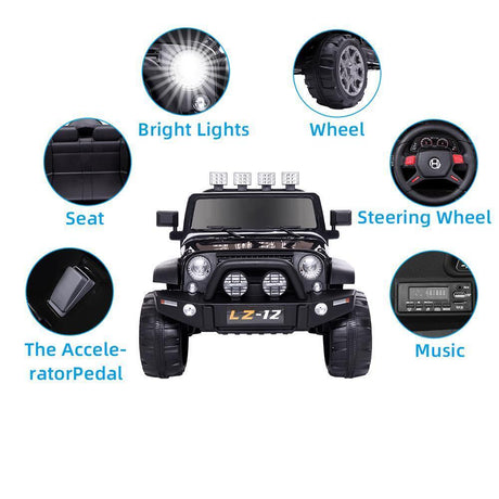 Electric Ride-On Car for Kids with Remote Control and Music - Supports up to 110 lbs