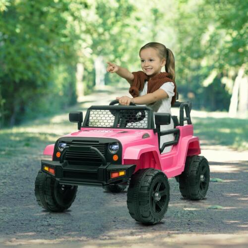 Electric Ride-On Car for Kids with Remote Control - Pink