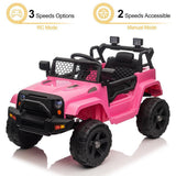 Electric Ride-On Car for Kids with Remote Control - Pink