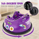 Electric Ride On Car for Toddlers with Remote Control and Flashing Lights - 12V Vehicle Toy