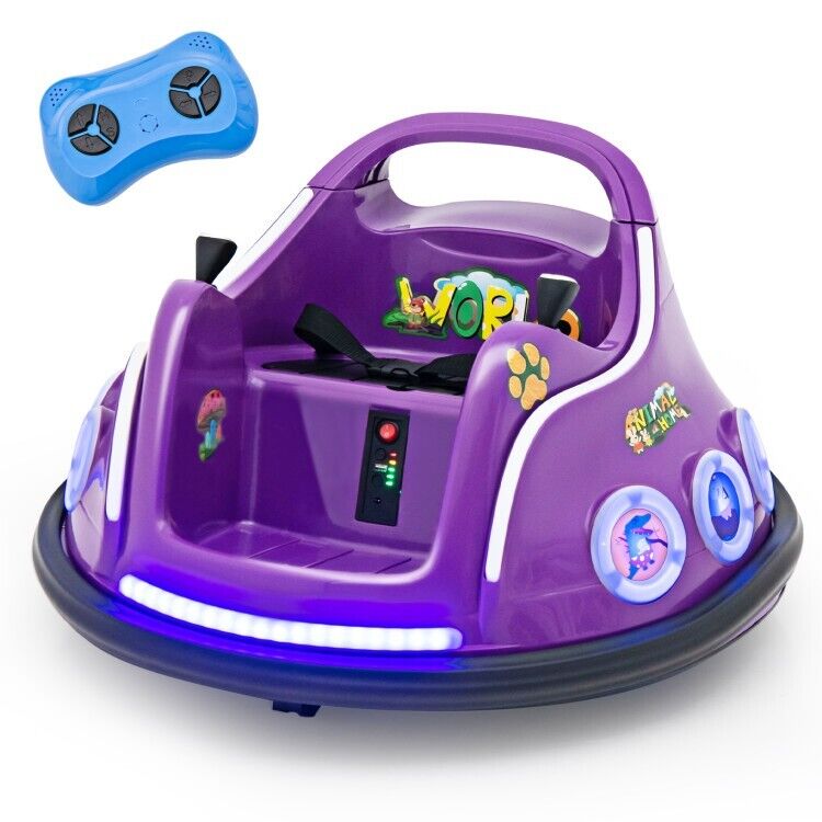 Electric Ride On Car for Toddlers with Remote Control and Flashing Lights - 12V Vehicle Toy