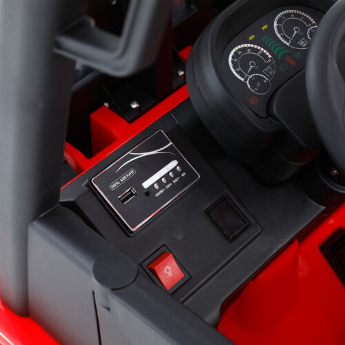 Electric Ride-On Car Toy with 3 Speeds and Lifting Rod for Children