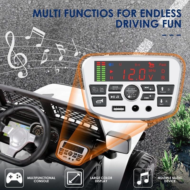 Electric Ride-On Car/Truck for Kids with MP3 Music and Remote Control - 12V with Lights