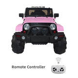Electric Ride-On Car Truck for Kids with Remote Control, MP3 Player, and LED Lights - 3 Speed Options