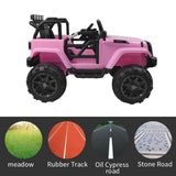 Electric Ride-On Car Truck for Kids with Remote Control, MP3 Player, and LED Lights - 3 Speed Options