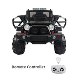 Electric Ride-On Car Truck for Kids with Remote Control, MP3 Player, and LED Lights - 3 Speed Options