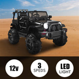 Electric Ride-On Car Truck for Kids with Remote Control, MP3 Player, and LED Lights - 3 Speed Options
