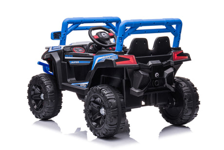 Electric Ride-On Car Truck for Kids with Remote Control, Music, and LED Lights - 12V One-Button Start