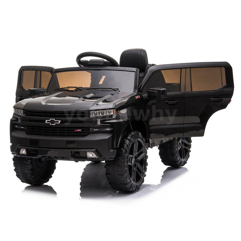 Electric Ride On Car Truck Toy with Remote Control, Music, and LED Lights - 12V Safety Power for Endless Fun!