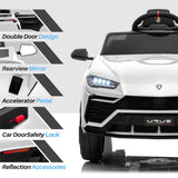 Electric Ride-On Car with Remote Control, MP3 Music, and Headlights - 12V Battery Powered