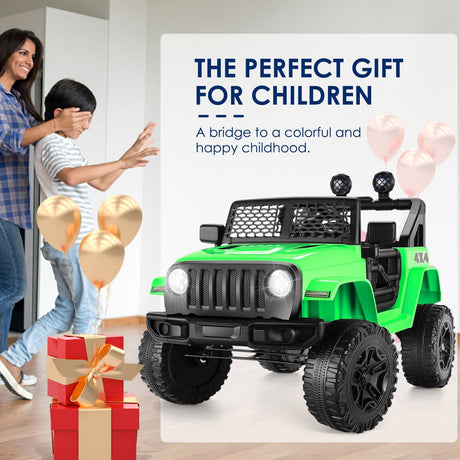 12V Electric Kids Ride On Jeep Toy Car with Remote Control - Perfect Gift for Children